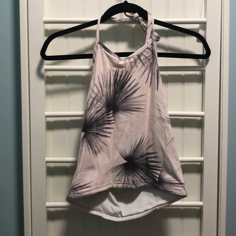 Reversible Pink Halter Crop Top